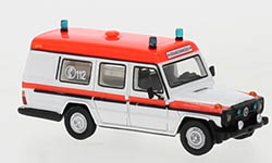 101-BOS87826 - H0 - Mercedes G-Klasse Binz weiss, rot, 1985, Ambulanz